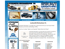 Tablet Screenshot of locksmithrichardsontx.com